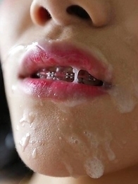 Really skinny ladyboy sucks dick like a champion and earns facial