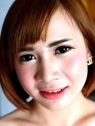 20 year old girlie girl Thai ladyboy Yuri sucks and fucks cock