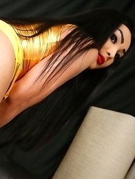 Fanta is a pretty tgirl with a hot curvy body, big tits and a big round ass to go with her big rock hard cock! Watch this hot transgirl showing off he