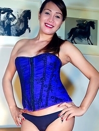 Lulay Abbie in Blue corset!