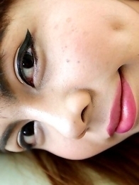 Thai ladyboy Nadea does a striptease to bra and panties to tease white tourist