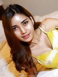 Thai shemale Wine beauty blows and gets ass fucked by white cock