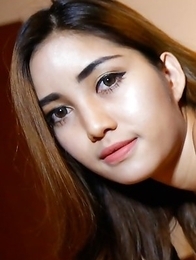 Beautiful Thai femboy Wine gets ass filled by big white dick