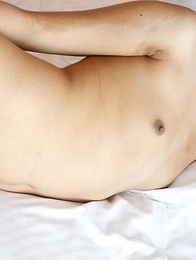 20 year old Thai Donut gets huge facial from white cock