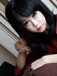 Cute 19yo Thai ladyboy Guitar enjoys herself a big white dick